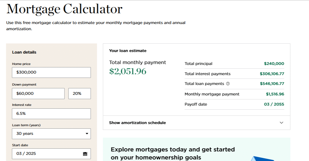 Mortage Calculator
