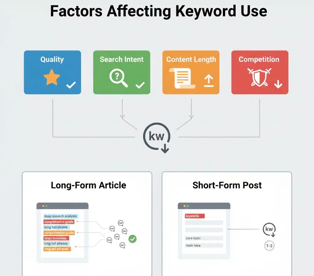 Factors Influencing the Number of Keywords