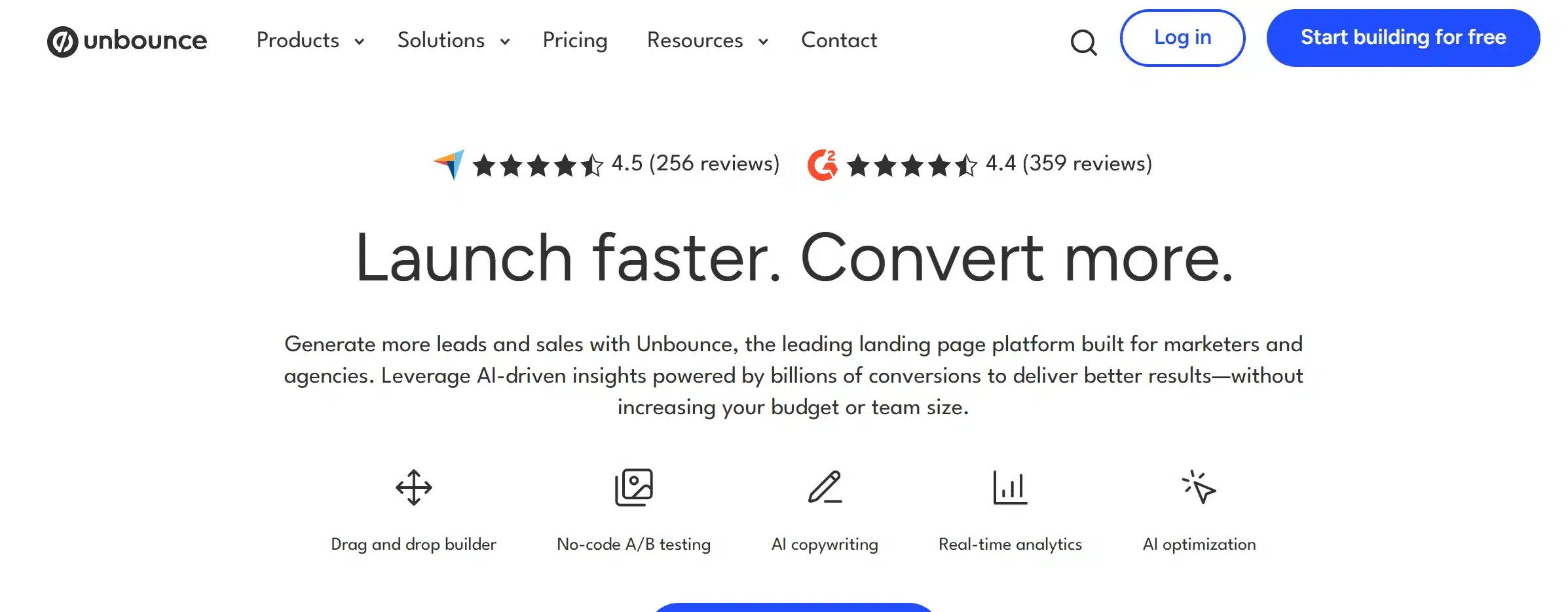 Unbounce Smart Traffic