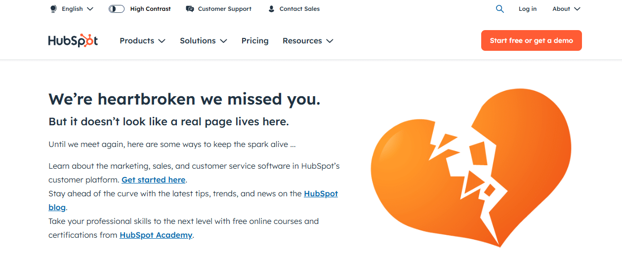 HubSpot 404