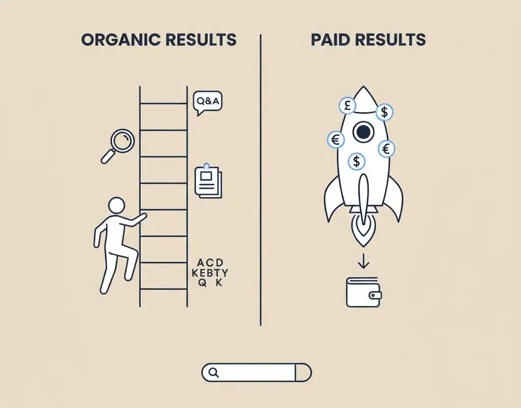 Organic vs Paid results