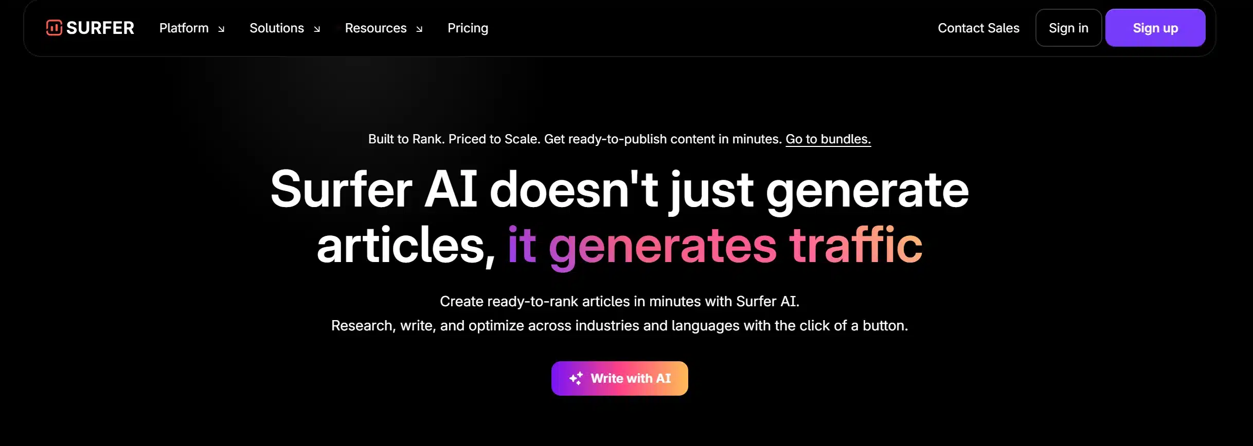 Surfer SEO AI