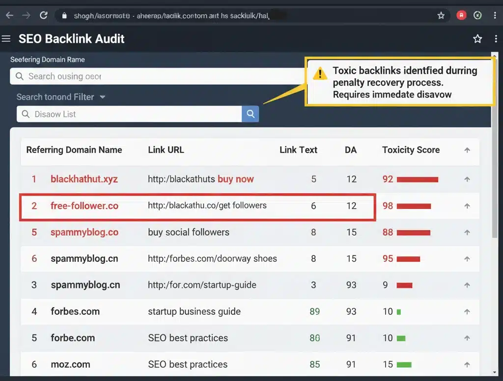 Link manipulation