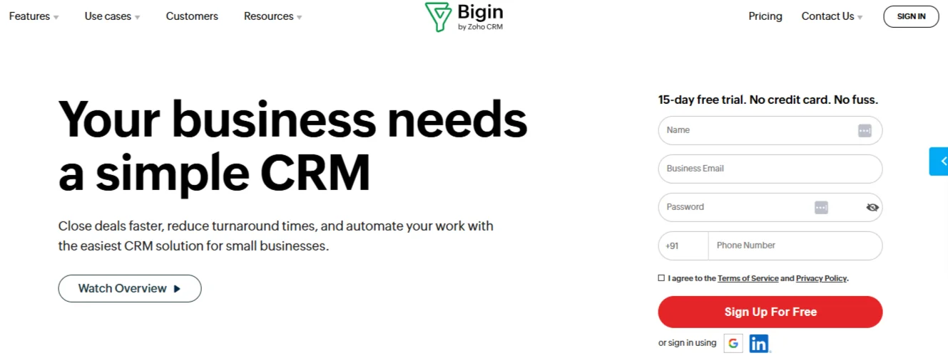 Bigin by Zoho