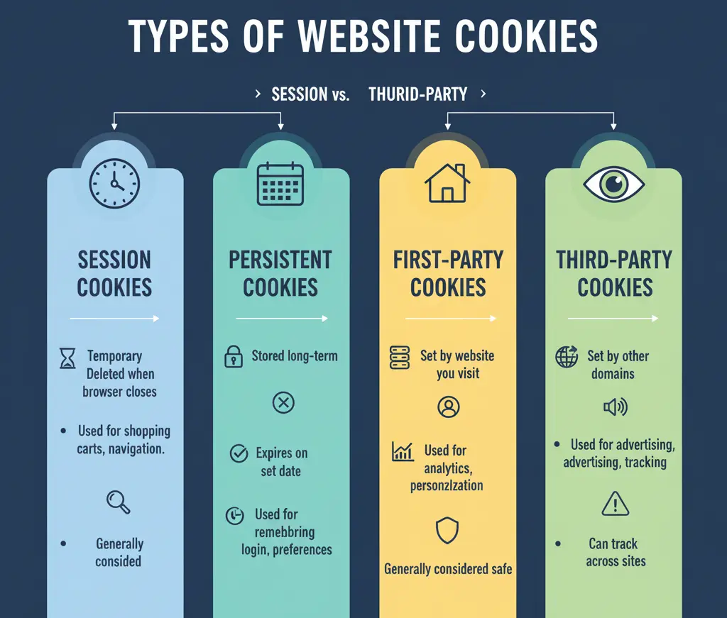 Types of Internet Cookies