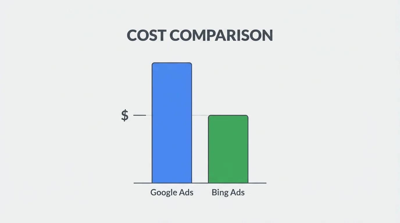 Cost Comparison Google Ads vs Bing Ads