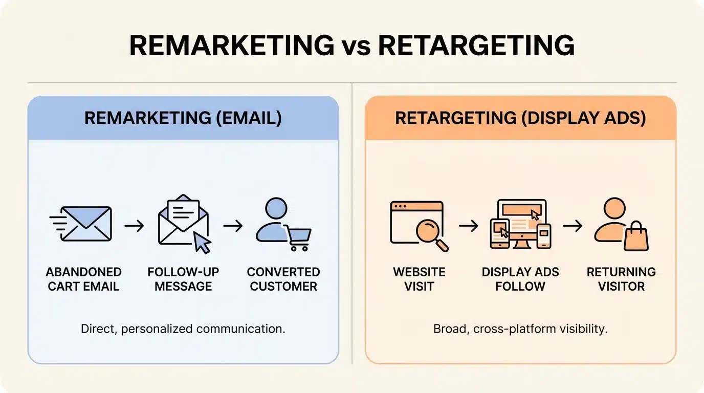 Remarketing vs Retargeting