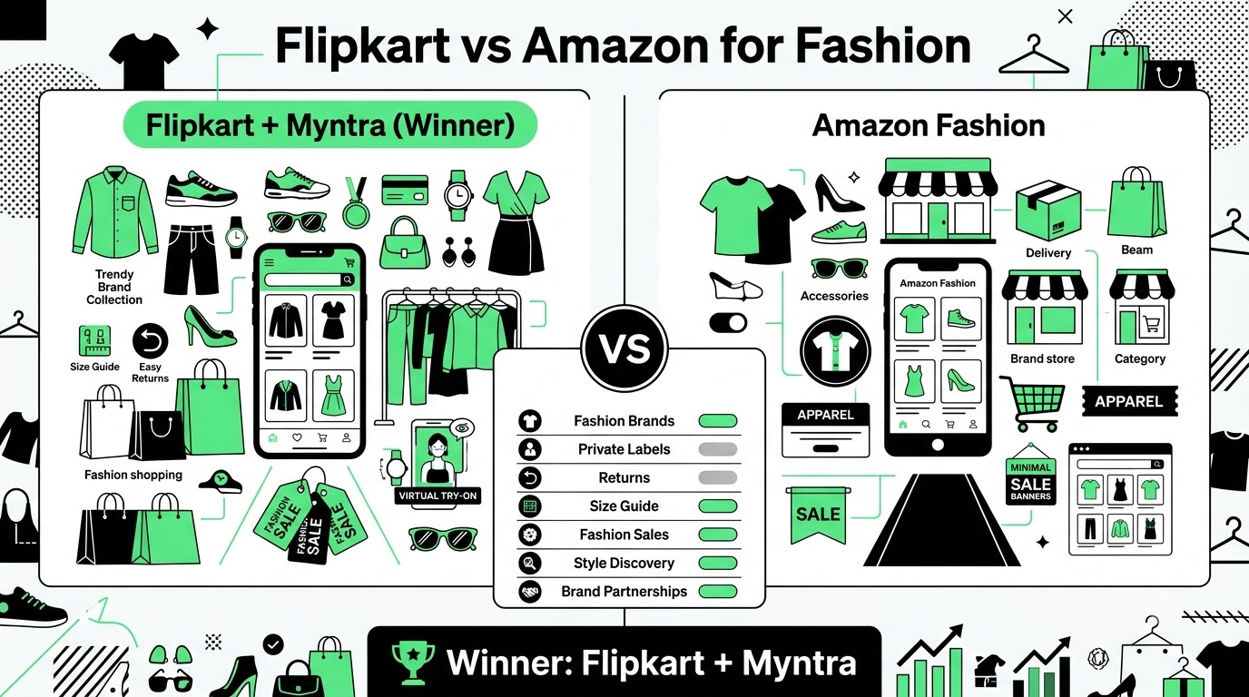Flipkart vs Amazon for Fashion
